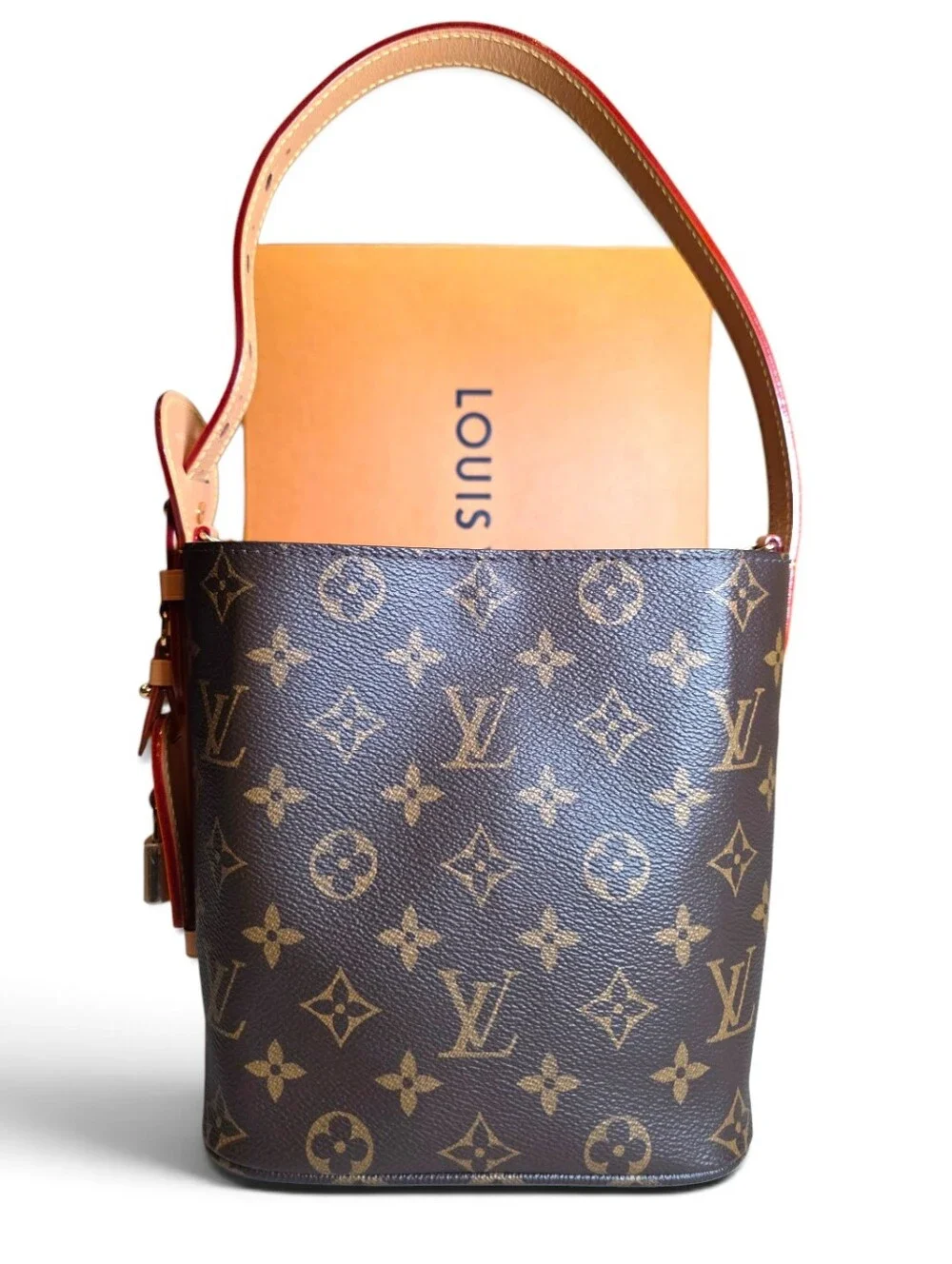 Louis Vuitton ALL IN MM  Brown Monogram Canvas Shoulder Crossbody Bucket Bag